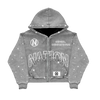 "THIRD MARK" ZIP-UP HOODIE GRAY
