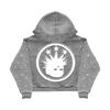 "THIRD MARK" ZIP-UP HOODIE GRAY