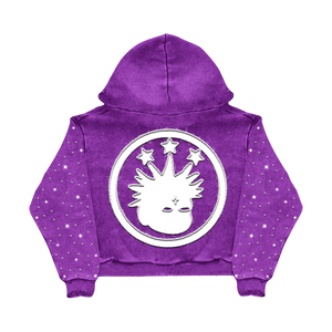 "THIRD MARK" ZIP-UP HOODIE WOCKHARDT PURPLE