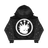"THIRD MARK" ZIP-UP HOODIE BLACK