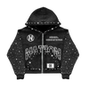 "THIRD MARK" ZIP-UP HOODIE BLACK